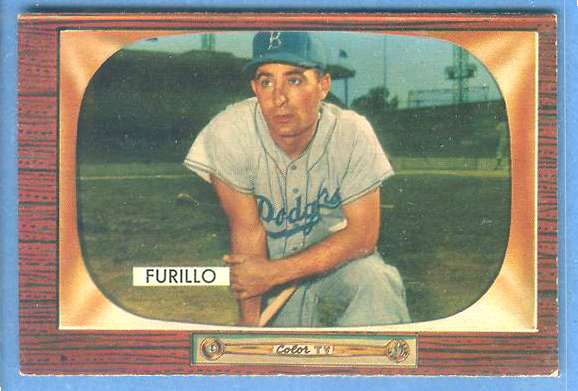 1955 Bowman #169 Carl Furillo [#c] (Brooklyn Dodgers) Baseball cards value