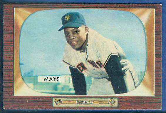 1955 Bowman #184 Willie Mays [#a] (New York Giants) Baseball cards value