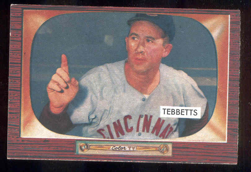 1955 Bowman #232 Birdie Tebbetts MGR SCARCER HIGH NUMBER (Reds) Baseball cards value