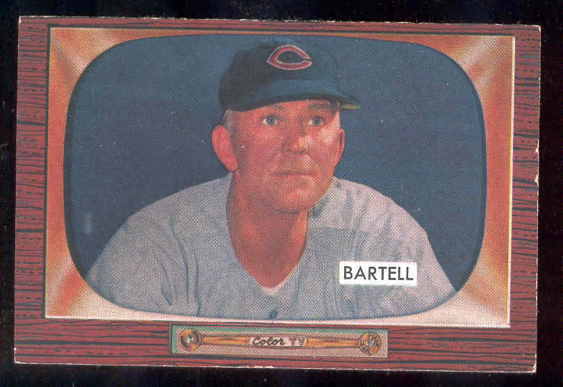 1955 Bowman #234 Dick Bartell COACH SCARCER HIGH NUMBER (Reds) Baseball cards value
