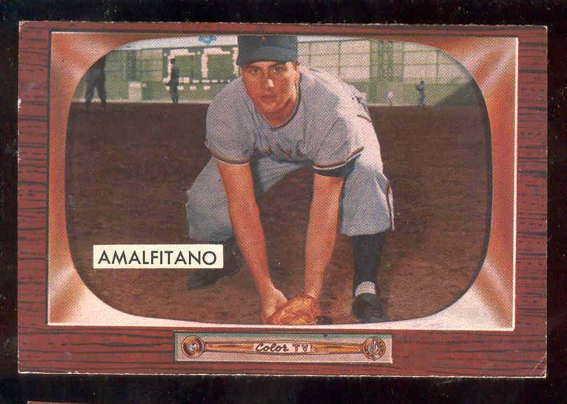 1955 Bowman #269 Joe Amalfitano ROOKIE SCARCER HIGH NUMBER (New York Giants Baseball cards value