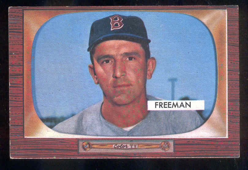1955 Bowman #290 Hershell Freeman SCARCER HIGH NUMBER ROOKIE (Red Sox) Baseball cards value