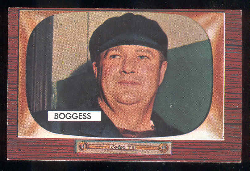 1955 Bowman #297 Dusty Boggess UMPIRE SCARCER HIGH NUMBER Baseball cards value