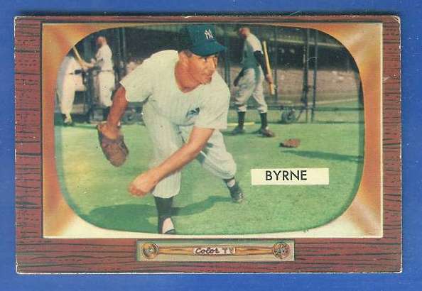 1955 Bowman #300 Tommy Byrne SCARCER HIGH NUMBER (Yankees) Baseball cards value