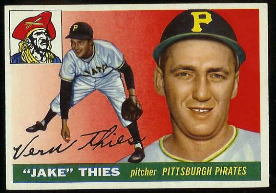 1955 Topps #.12 Vernon 'Jake' Thies [#a] (Pirates) Baseball cards value