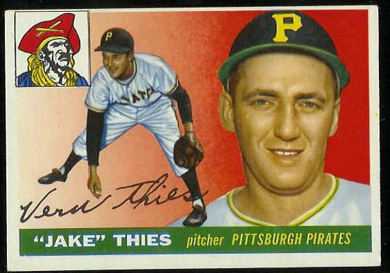 1955 Topps #.12 Vernon 'Jake' Thies (Pirates) Baseball cards value