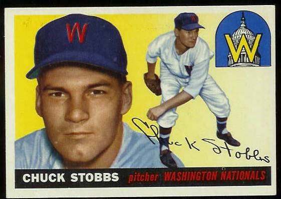 1955 Topps #.41 Chuck Stobbs (Senators) Baseball cards value