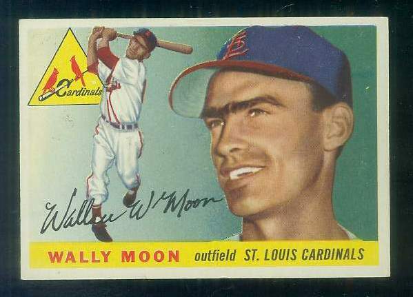 1955 Topps #.67 Wally Moon [#c] (Cardinals,2nd year card) Baseball cards value