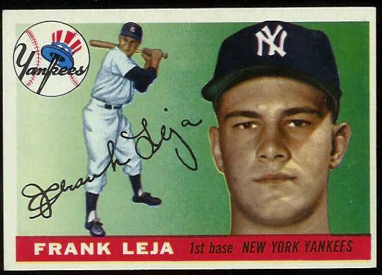 1955 Topps #.99 Frank Leja (Yankees) Baseball cards value