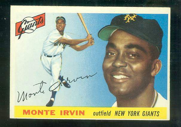 1955 Topps #100 Monte Irvin [#a] (NY Giants) Baseball cards value