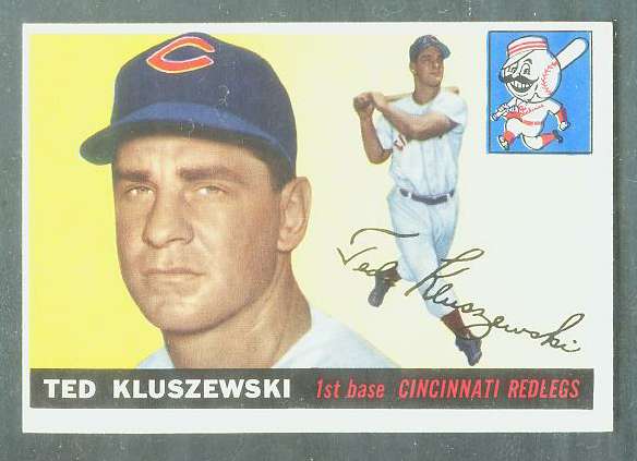 1955 Topps #120 Ted Kluszewski [#a] (Reds) Baseball cards value
