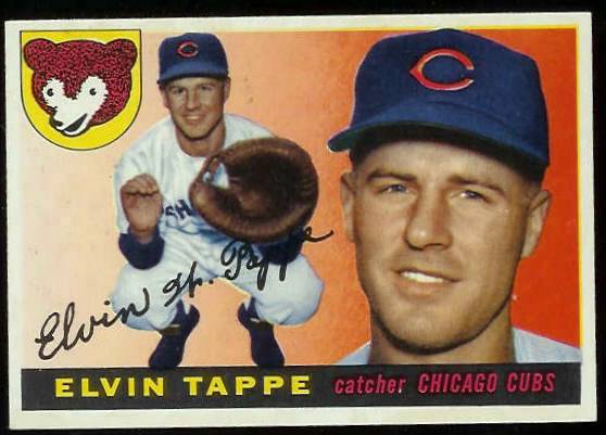 1955 Topps #129 Elvin Tappe (Cubs) Baseball cards value