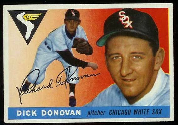 1955 Topps #146 Dick Donovan ROOKIE [#b] (White Sox) Baseball cards value