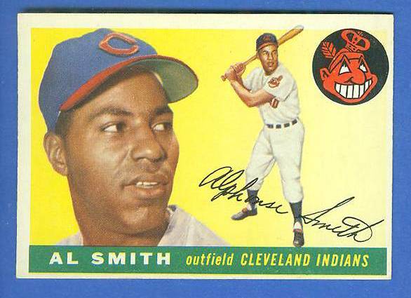 1955 Topps #197 Al Smith SCARCE HIGH NUMBER [#b] (Indians) Baseball cards value