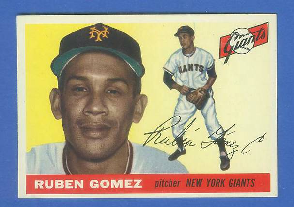1955 Topps #.71 Ruben Gomez (NY Giants) Baseball cards value