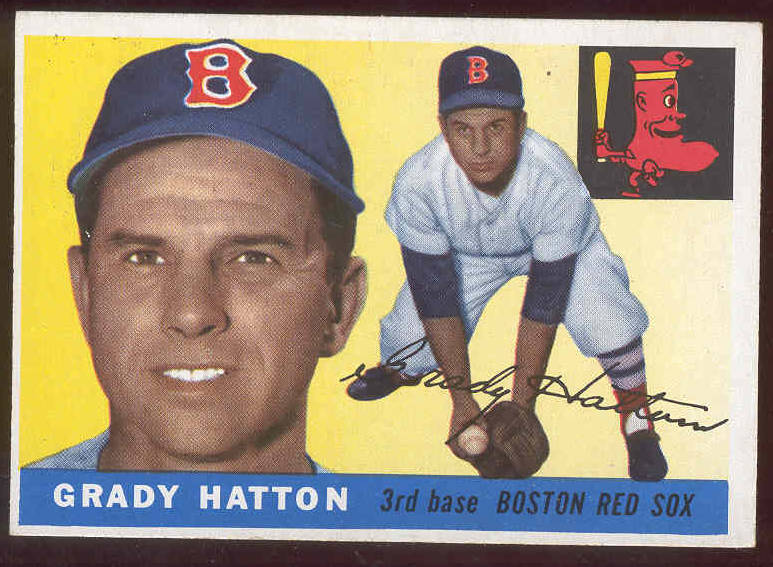 1955 Topps #131 Grady Hatton (Red Sox) Baseball cards value