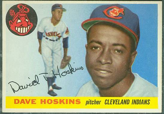 1955 Topps #133 Dave Hoskins (Indians) Baseball cards value