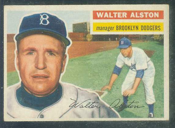 1956 Topps #..8 Walter Alston ROOKIE MGR [#c](Gray Back) (Dodgers) Baseball cards value