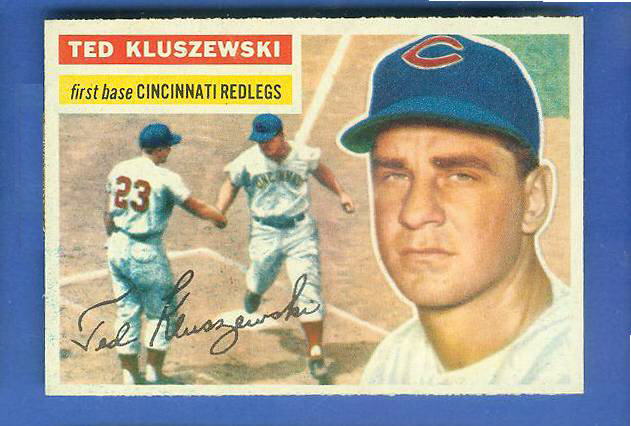 1956 Topps #.25 Ted Kluszewski [#a] (Reds) Baseball cards