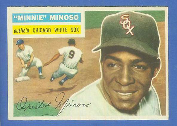 1956 Topps #125 Minnie Minoso [#c] (White Sox) Baseball cards value