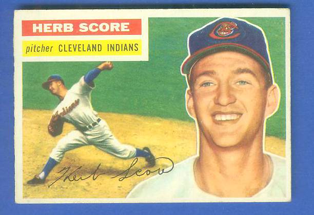 1956 Topps #140 Herb Score ROOKIE (Indians) Baseball cards value