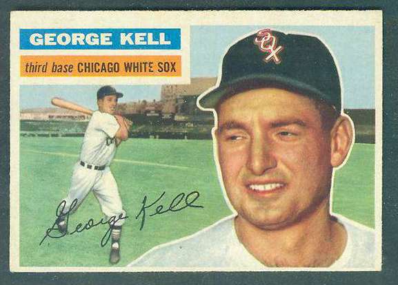 1956 Topps #195 George Kell [#a] (White Sox) Baseball cards value