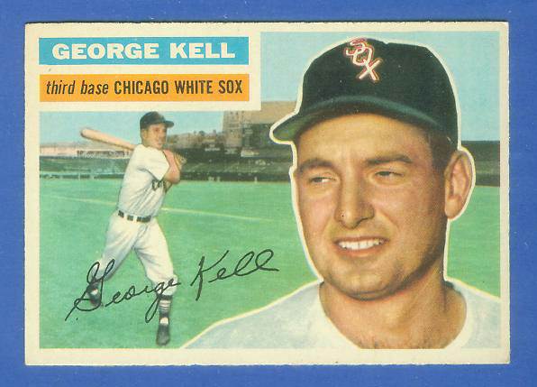 1956 Topps #195 George Kell [#c] (White Sox) Baseball cards value