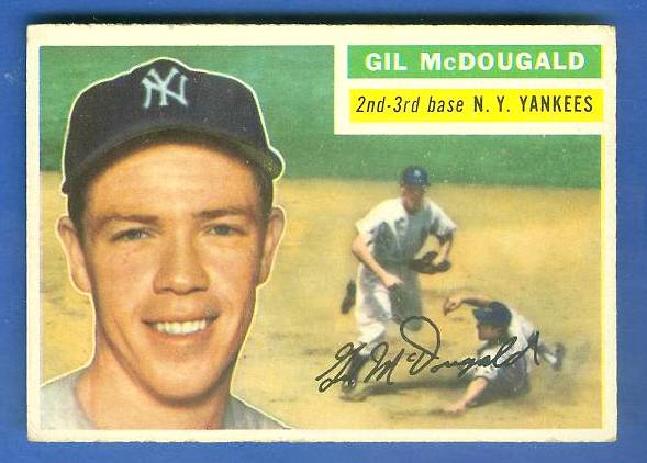 1956 Topps #225 Gil McDougald (Yankees) Baseball cards value