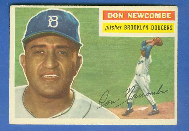 1956 Topps #235 Don Newcombe [#c] (Dodgers) Baseball cards value