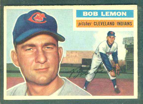 1956 Topps #255 Bob Lemon [#a] (Indians) Baseball cards value
