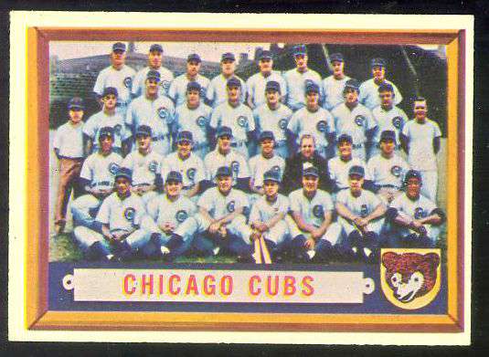 1957 Topps #183 Cubs TEAM card [#a] Baseball cards value