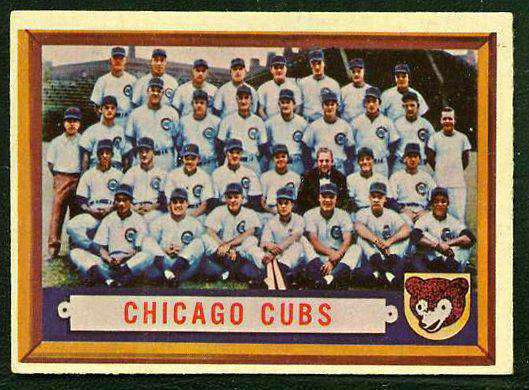 1957 Topps #183 Cubs TEAM card [#d] Baseball cards value