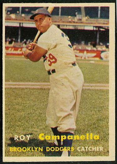 1957 Topps #210 Roy Campanella (Brooklyn Dodgers) Baseball cards value
