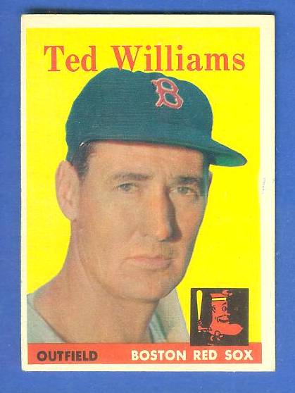 1958 Topps #..1 Ted Williams (Red Sox) Baseball cards