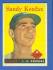 1958 Topps #187 Sandy Koufax (Dodgers)