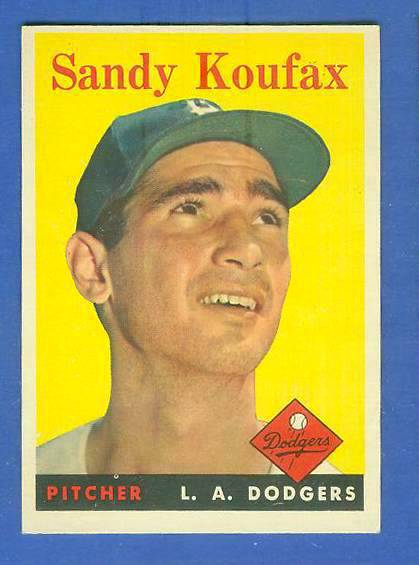 1958 Topps #187 Sandy Koufax (Dodgers) Baseball cards value