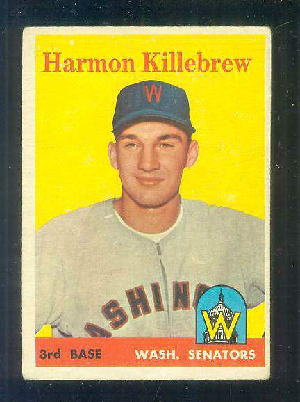 1958 Topps #288 Harmon Killebrew (Senators) Baseball cards value