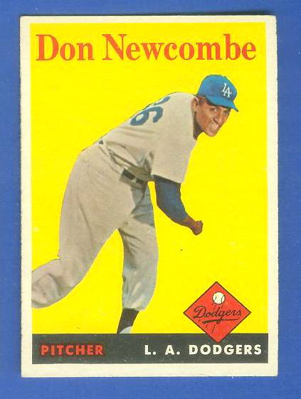 1958 Topps #340 Don Newcombe (Dodgers) Baseball cards value