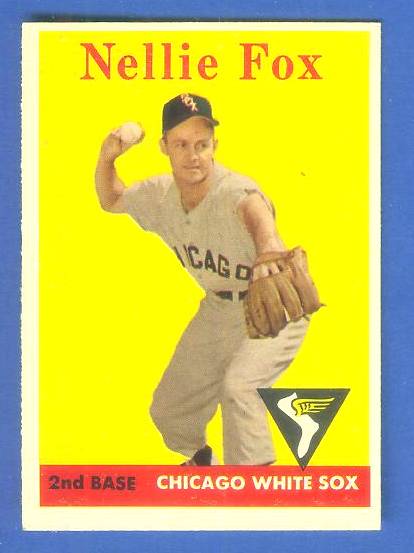 1958 Topps #400 Nellie Fox (White Sox) Baseball cards value