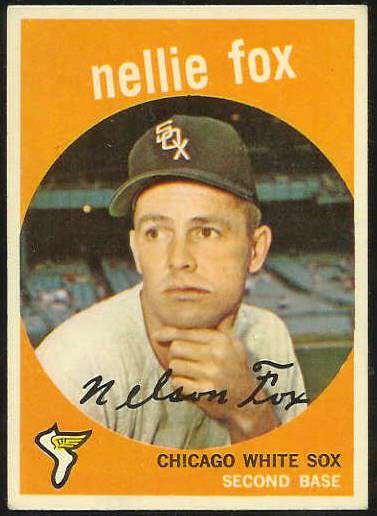 1959 Topps #.30 Nellie Fox (White Sox) Baseball cards