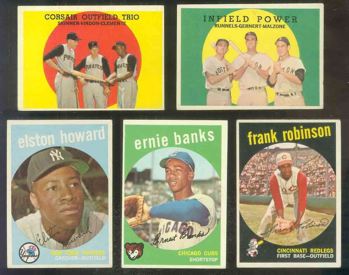 1959 Topps #350 Ernie Banks [#b] (Cubs) Baseball cards value