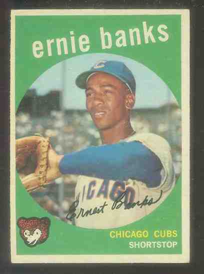 1959 Topps #350 Ernie Banks [#a] (Cubs) Baseball cards value