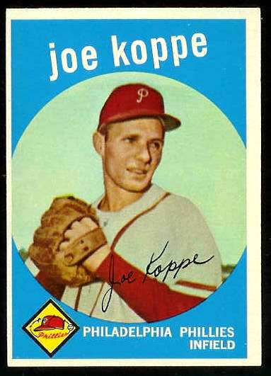 1959 Topps #517 Joe Koppe SCARCE HIGH #.[#a] (Phillies) Baseball cards value