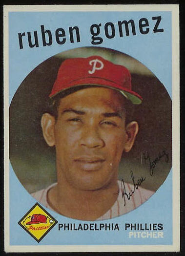 1959 Topps #535 Ruben Gomez SCARCE HIGH #.[#b] (Phillies) Baseball cards value