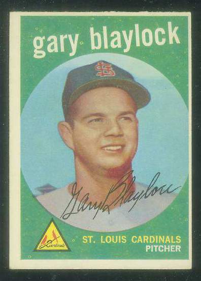 1959 Topps #539 Gary Blaylock SCARCE HIGH #.[#a] (Cardinals) Baseball cards value