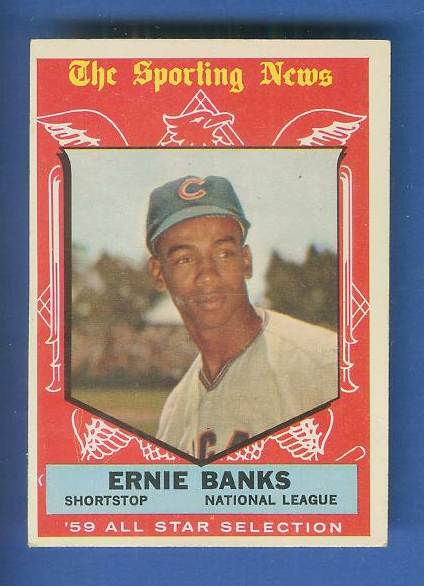 1959 Topps #559 Ernie Banks All-Star SCARCE HIGH #.(Cubs) Baseball cards value