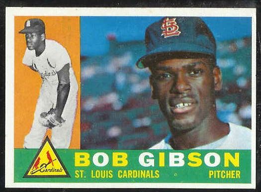 1960 Topps #.73 Bob Gibson (2nd year card) (Cardinals) Baseball cards
