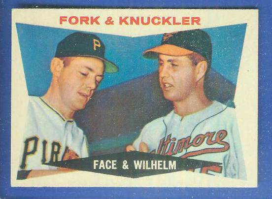 1960 Topps #115 Roy Face/Hoyt Wilhelm [#b] (Pirates/White Sox) Baseball cards value