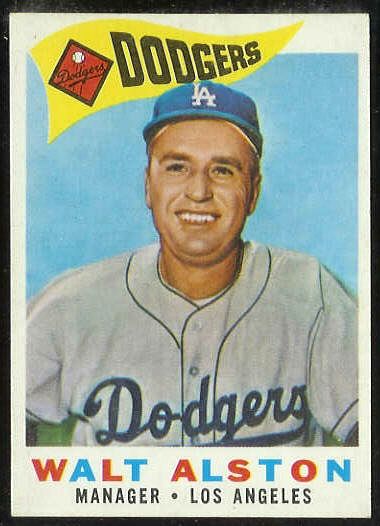 1960 Topps #212 Walter Alston MGR [#b] (Dodgers) Baseball cards value
