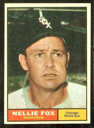 1961 Topps #.30 Nellie Fox [#a] (White Sox) Baseball cards value